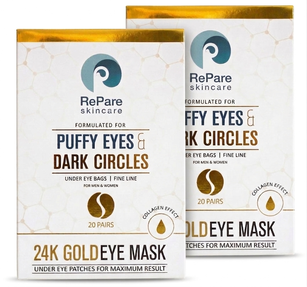 Eye Mask - hydrogel patch for puffy eyes & dark circles, under eye bags, fine lines & wrinkles, hydrating, improves elasticity, reduces pore size