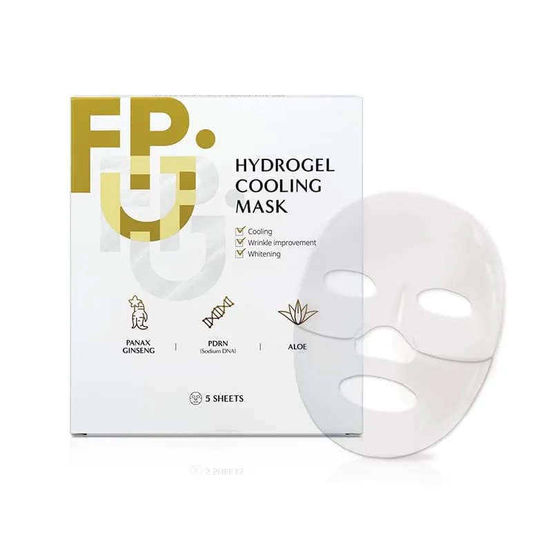 Hydrogel Cooling Mask – Post-Peel Korean Sheet Mask with Collagen – Hydrating, Wrinkle Reducing, Pore Minimizing, Brightening – Overnight Use, Anti-Aging Skincare 5 pack