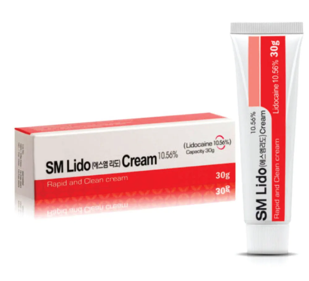 SM Lido Cream 10.56% -  Fast-Acting Topical Anesthetic for Pain Relief