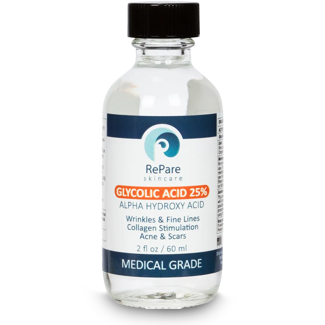 Glycolic Acid Peel 25% Professional Formula for Age-Defying Skin