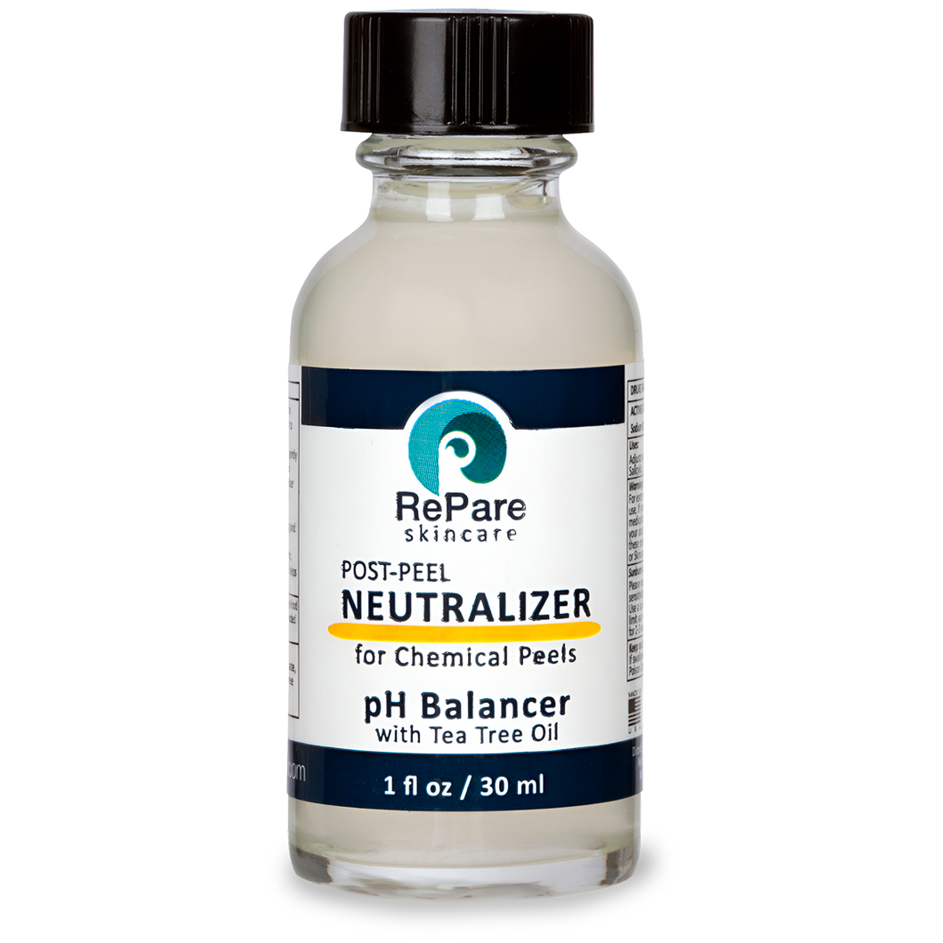 Skin pH Balancer: 1oz Post-Peel Neutralizer with Tea Tree Oil - Essential for Safe Chemical Peel Recovery