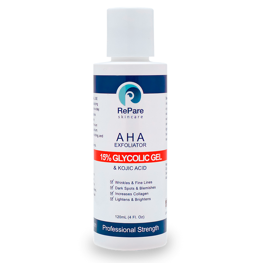 AHA Exfoliator with Glycolic & Kojic Acids - $6 Off 2 Pack, for Brighter, Thicker, Smoother Skin