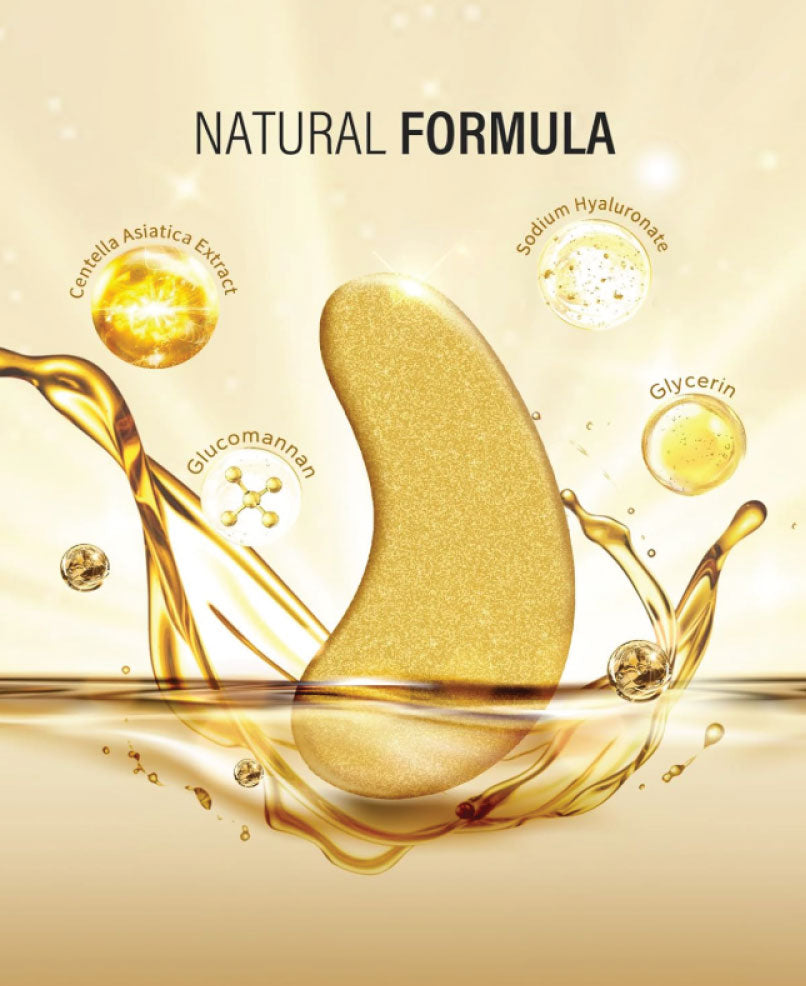 Eye Mask - hydrogel patch for puffy eyes & dark circles, under eye bags, fine lines & wrinkles, hydrating, improves elasticity, reduces pore size