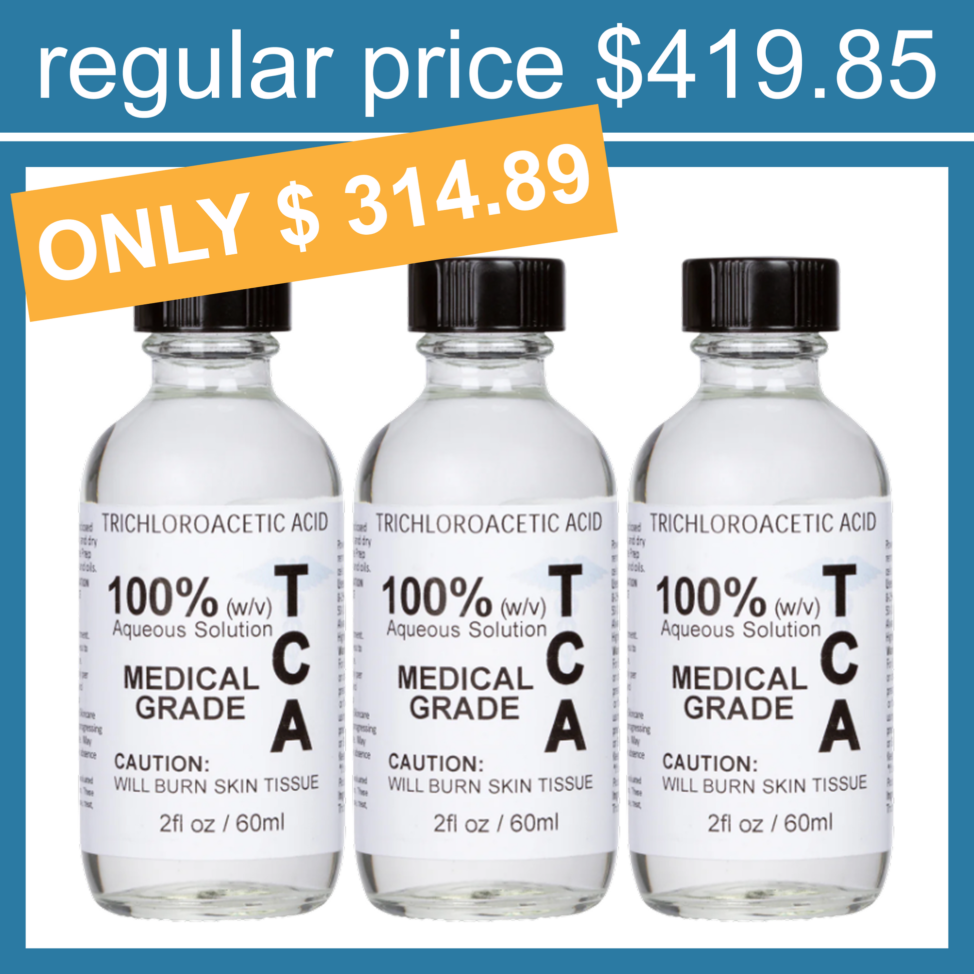 Revitalizing TCA Skin Peel: Customize Your Strength from 10% to 100% - Target Wrinkles, Acne Scars, and Imperfections