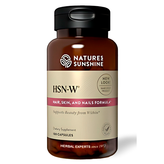 Nature's Sunshine HSN-W: Herbal Support for Radiant Hair, Skin & Nails - Enriched with Wild-Crafted Botanicals