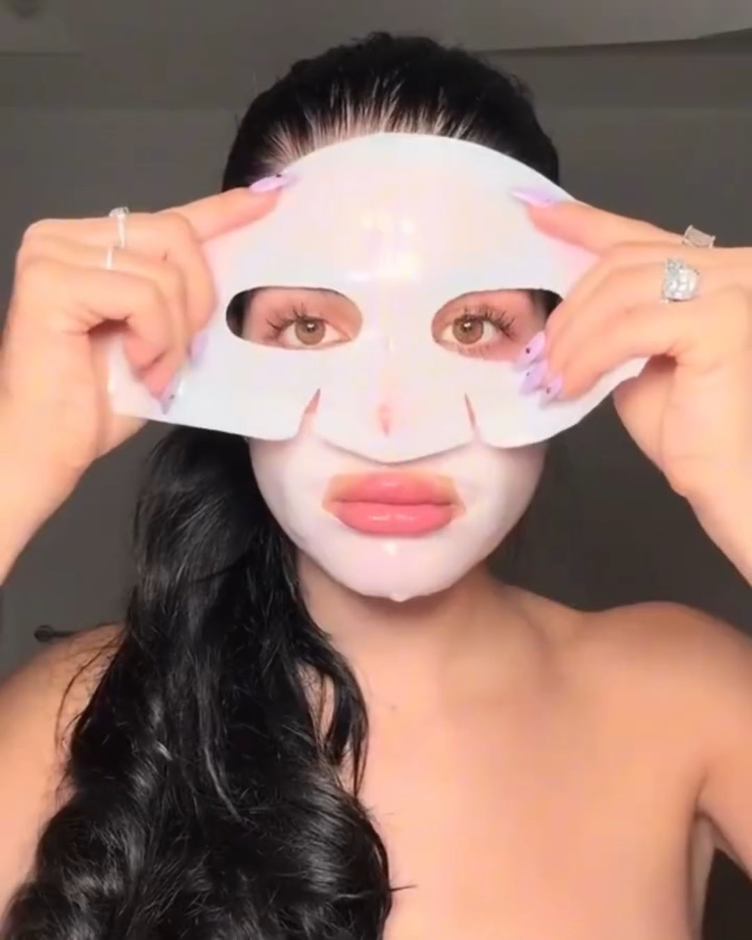 Hydrogel Cooling Mask – Post-Peel Korean Sheet Mask with Collagen – Hydrating, Wrinkle Reducing, Pore Minimizing, Brightening – Overnight Use, Anti-Aging Skincare 5 pack