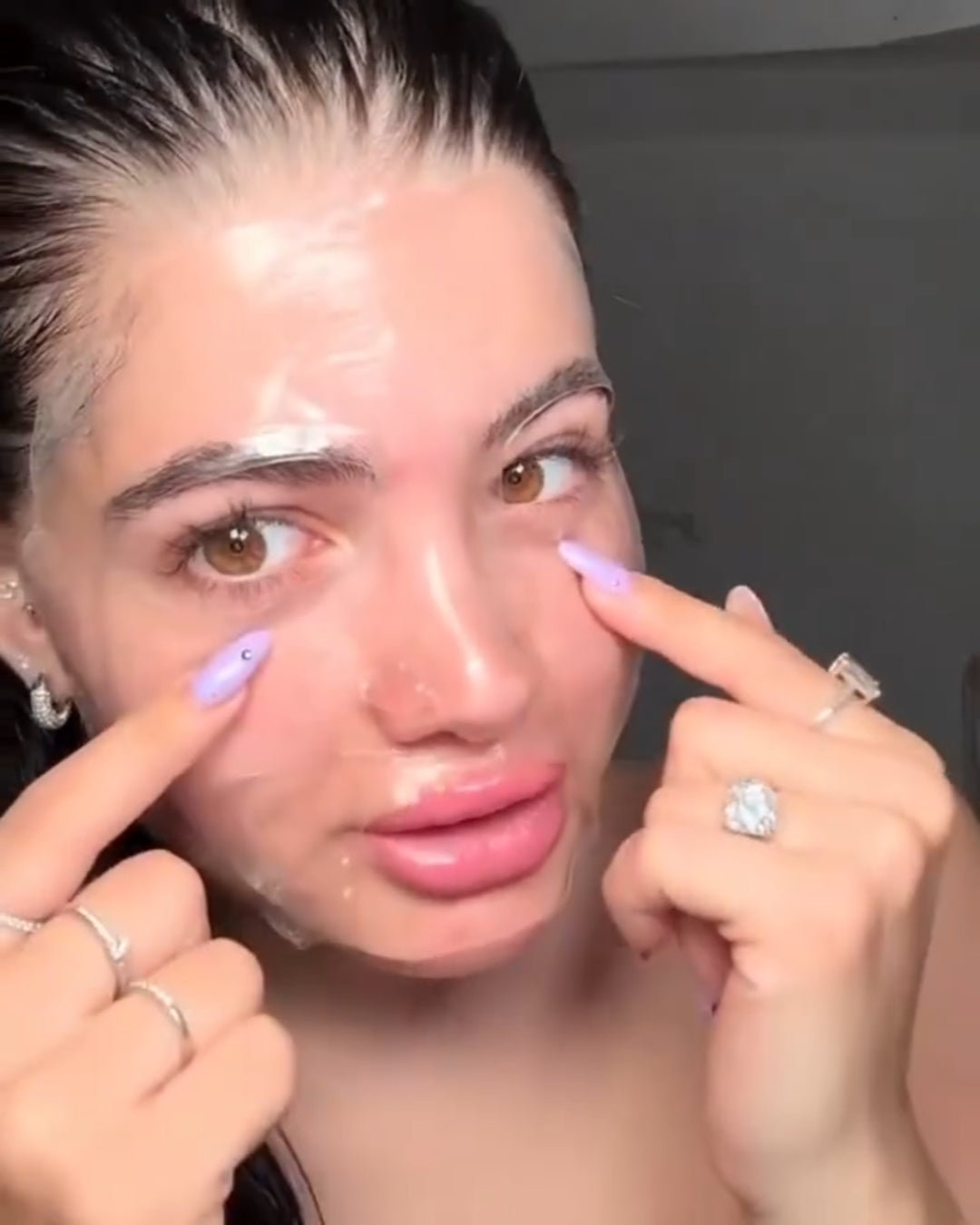 Hydrogel Cooling Mask – Post-Peel Korean Sheet Mask with Collagen – Hydrating, Wrinkle Reducing, Pore Minimizing, Brightening – Overnight Use, Anti-Aging Skincare 5 pack