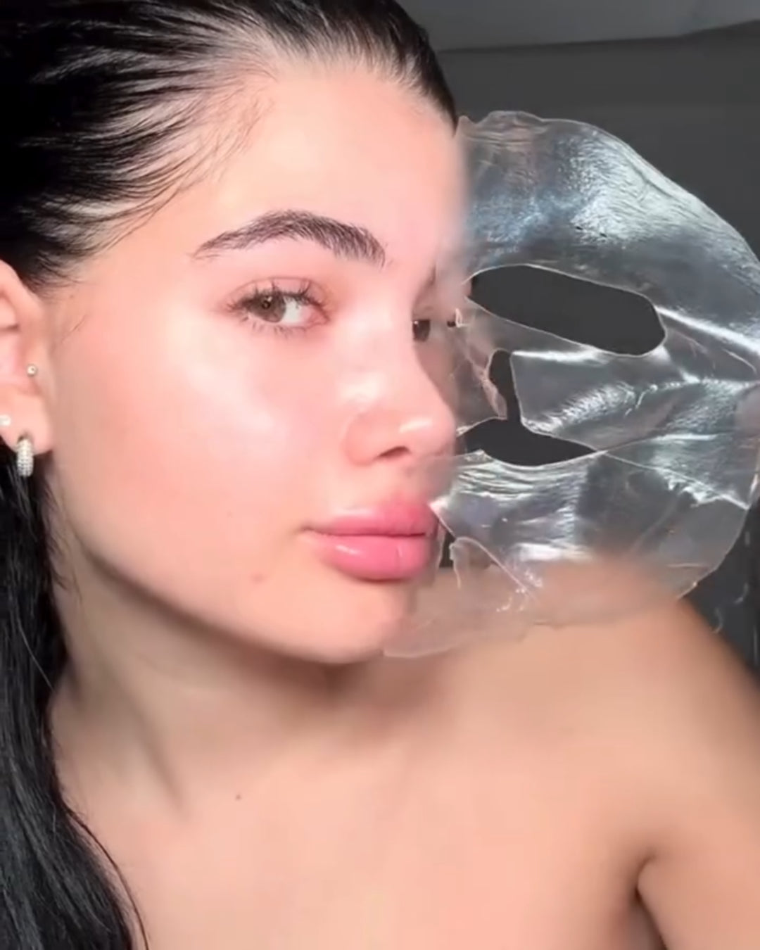 Hydrogel Cooling Mask – Post-Peel Korean Sheet Mask with Collagen – Hydrating, Wrinkle Reducing, Pore Minimizing, Brightening – Overnight Use, Anti-Aging Skincare 5 pack