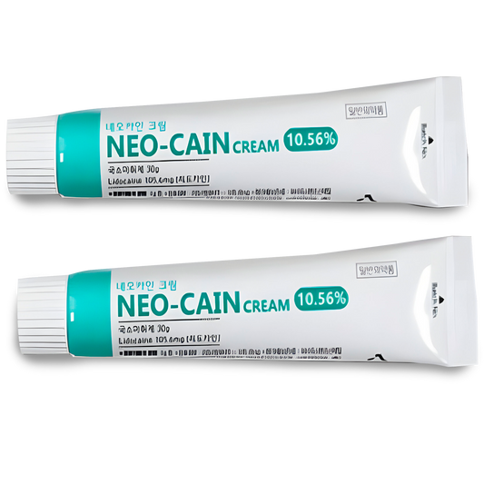 Dual Pack Neo Cain Cream: 30g 10.56% Lidocaine Anesthetic - Effective Skin Pain Relief