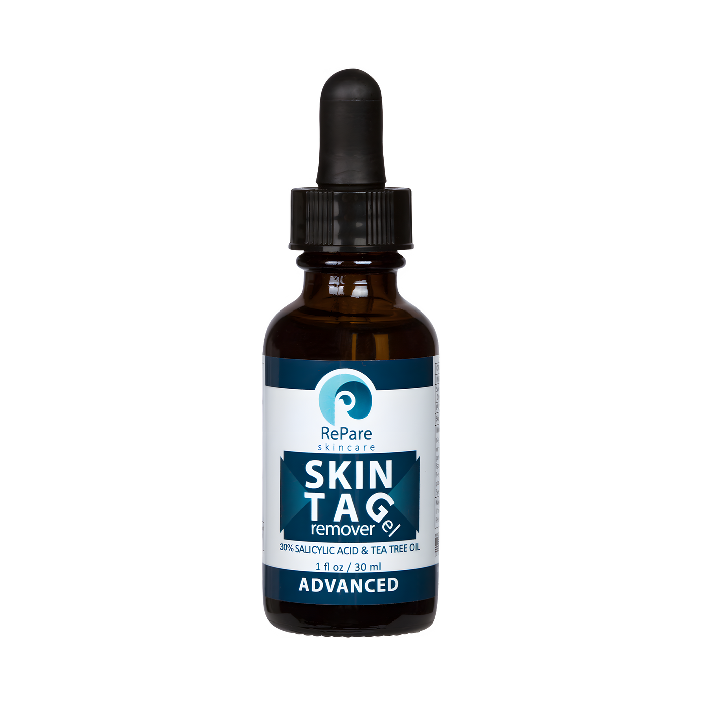 Repare Skin Tag Removal Gel: 1oz with 30% Salicylic Acid & Tea Tree Oil - Quick & Safe Home Solution