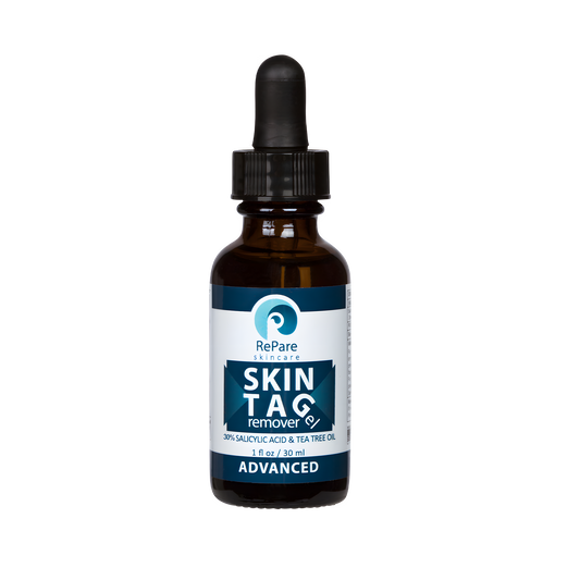 Repare Skin Tag Removal Gel: 1oz with 30% Salicylic Acid & Tea Tree Oil - Quick & Safe Home Solution